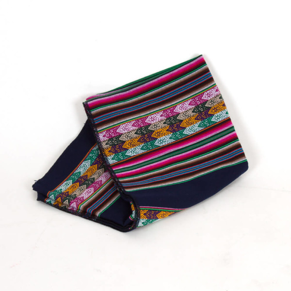 Aguayo Decke aus Peru - dunkelblau
