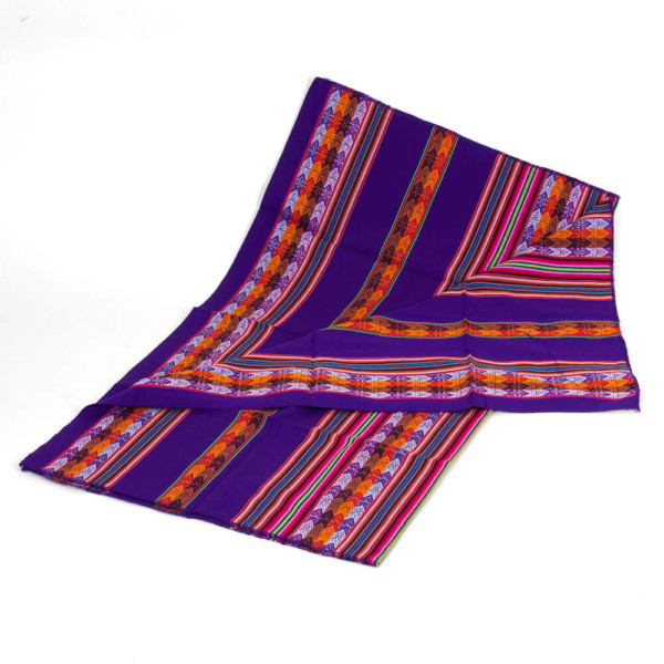 Aguayo Decke aus Peru - violett dunkel
