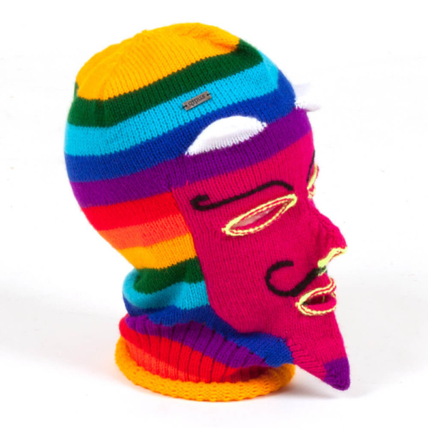 Maske Ukuko Peru weinrot