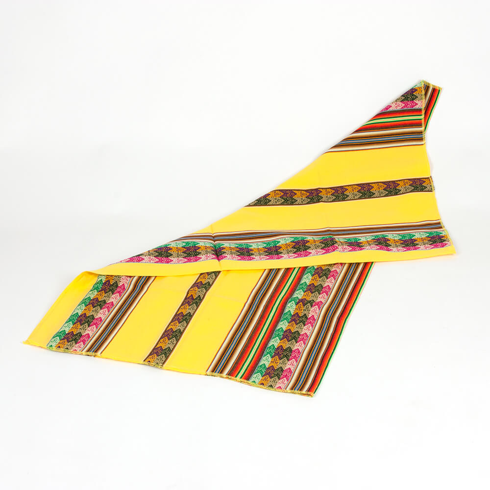 Decke aus Peru, gelb
