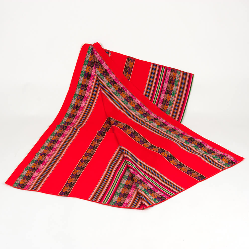 Decke aus Peru, rot