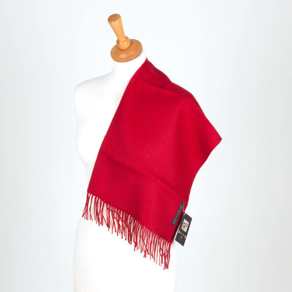 Schal aus Baby-Alpaka, rot