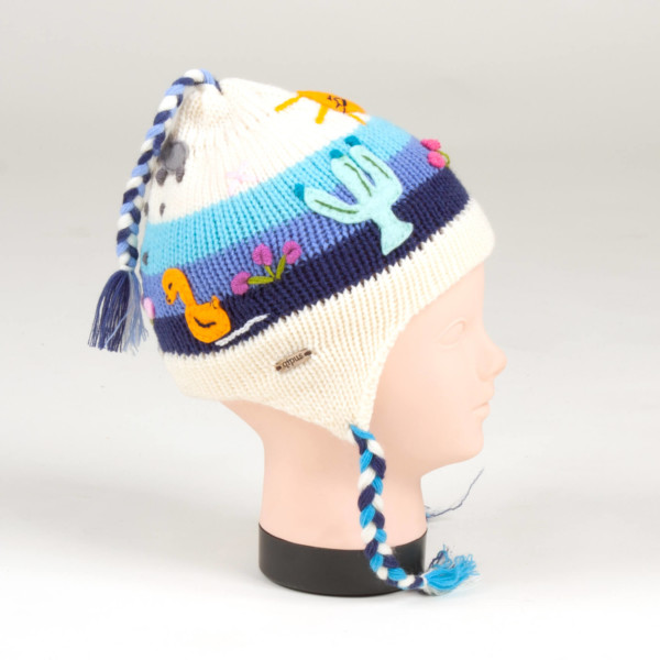 Kindermütze aus Peru, Ohrenklappenmütze