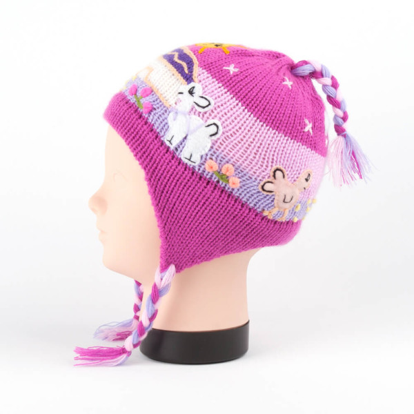 Lustige Büffelmütze Mit Hörnern - Flauschiger Winterhut Mit Ohrenklappen Für Kalte Tage