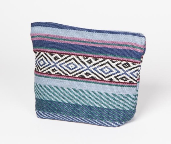 Wayra Cosmetic Pouch aus Peru -blau