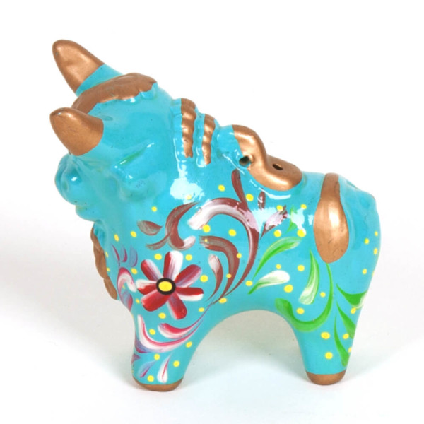 Stier aus Keramik - Peru